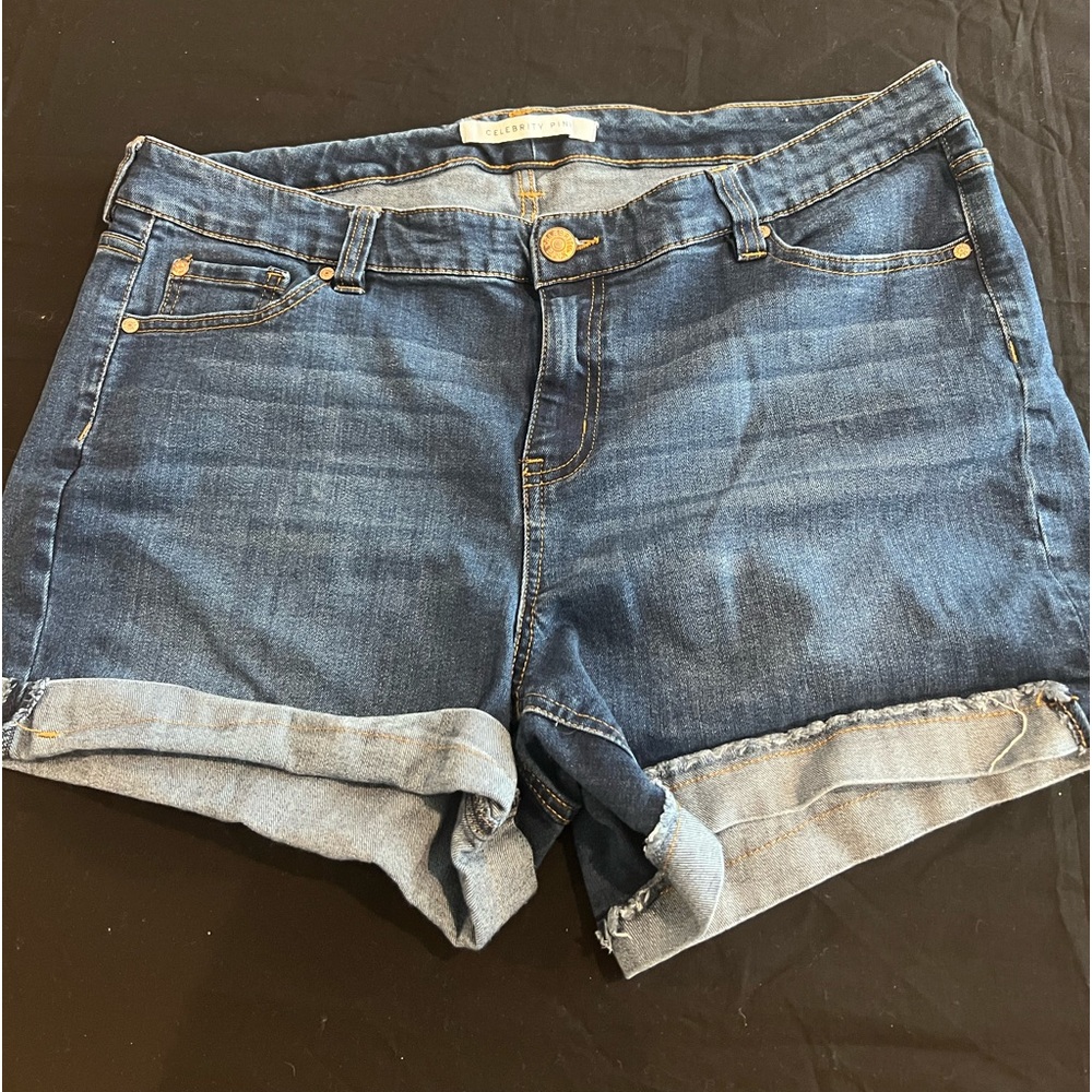 Celebrity Pink blue Jean shorts